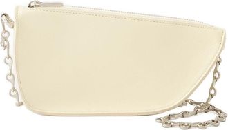 Burberry Unisex Shield Wallet Beige Lambskin