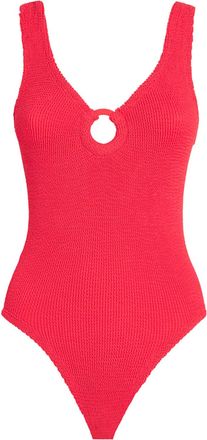 Hunza G Celine Plunge Swimsuit