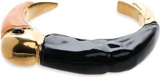 Chlo&eacute; Tropicus Cuff Bracelet in Black/Gold/Multicolor at Nordstrom