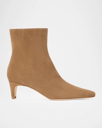 Staud Wally Leather Ankle Boots