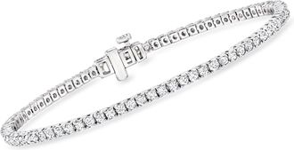 Ross-Simons Lab-Grown Diamond Tennis Bracelet in Sterling Silver