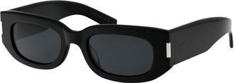 Saint Laurent Unisex Sunglasses Black Acetate Black-Black-Black Black/black/black