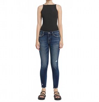 Flying Monkey Mid Rise Ankle Skinny Jeans In Monumentally