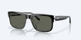 Costa Unisex Shipwrecks Polarized Sunglasses In Black/ Gray