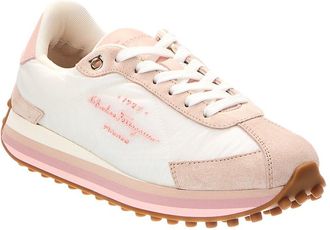 Ferragamo Iggy Suede & Canvas Sneaker