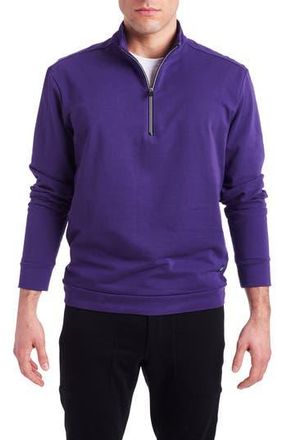 PinoPorte Mario Quarter Zip Sweatshirt in Purple at Nordstrom Rack, Size Xx-Large