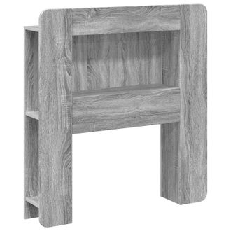 vidaXL Cabecero Con Armario Gris Sonoma Madera De Ingenier&iacute;a Vidaxl