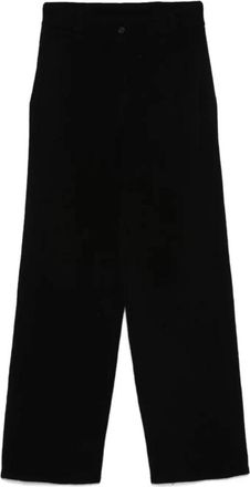 Guest In Residence Zwarte Maatwerk Broek - Dames - Straight fit broeken - Zwart - M - Kasjmier - Broeken