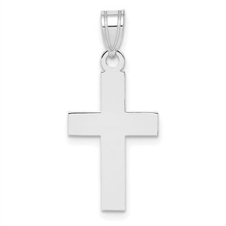 Diamond2Deal 14k Gold Polished Jesus Cross Charm Pendant