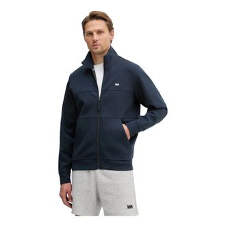 Helly Hansen Koster Sweat Jacket - Heren - Fleece jassen - Blauw - M - Katoen - Fitness