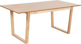 Beliani Beliani - Mesa De Comedor Dise&ntilde;o Moderno Con Base De Paneles 180 X 95 Cm Madera De Fresno Claro Camden