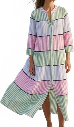 Vilagallo Multicolored Striped Long Dress