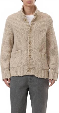 Closed Turtleneck Cardigan In Silt Grey
