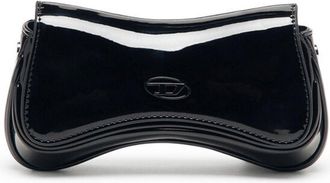 Diesel Compact Black Crossbody Bag with Removable Strap