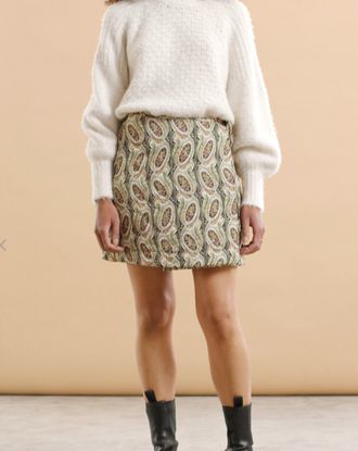 byTiMo Womens Autumn Drape Skirt In Paisley