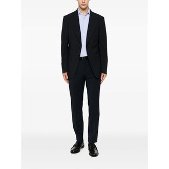 Pantaloni Torino Tailored Cotton Trousers - Navy
