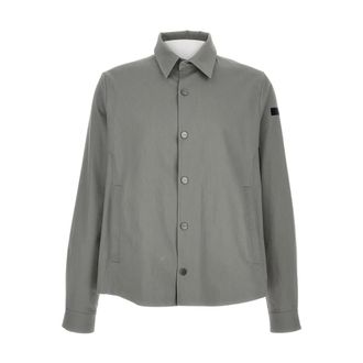 Roberto Ricci Design Light Jackets, male, Gray, Size: L Marina Overshirt Jacket