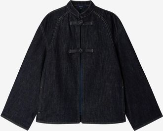 SOEUR Kurze Jeansjacke mit Mao-Kragen Iliana