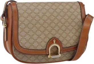 Celine Pre-owned Canvas Cross Body Bag - Dames - Vintage Schoudertas - Beige - ONE Size - Vintage