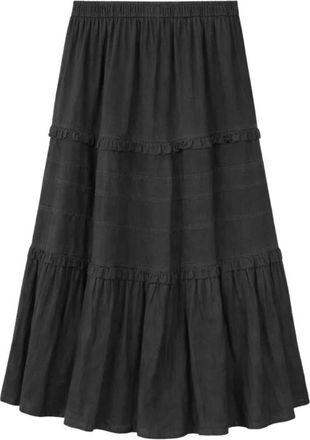 Isabel Marant Valodia Skirt - Dames - Maxi Rokken - Zwart - S - Rokken
