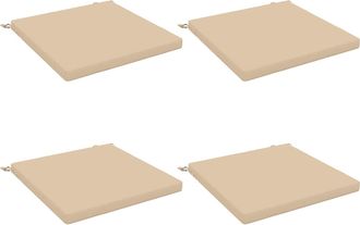 vidaXL Cojines De Asiento De 4 Piezas Soest 4 Uds. 100% Poli&eacute;ster Vidaxl