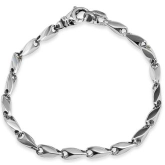 Pompeii3 Mens Classic Seed Link 14k Gold (26gram) or Platinum (42gram) 4mm Bracelet 8
