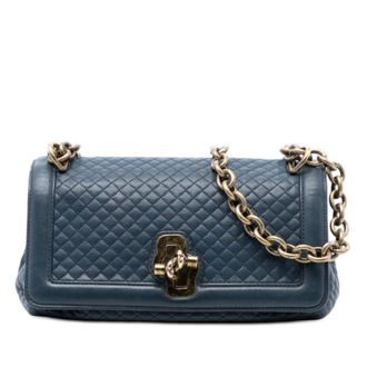 Bottega Veneta Pre-owned Bottega Veneta Quilted Leather Olimpia Knot Shoulder Bag Ladies AE8EM68E35091W04