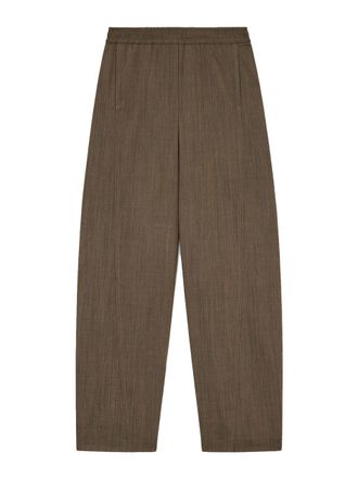 Ganni Pants Canteen Brown