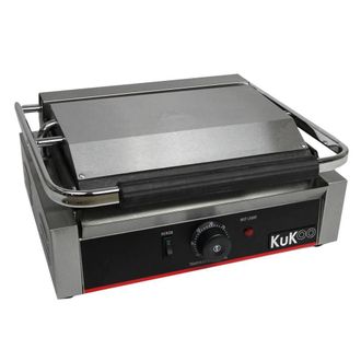 MonsterShop KuKoo Grooved Panini Press in Silver