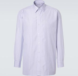 Charvet Striped cotton poplin shirt