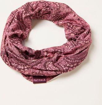 Fat Face FatFace Pink Paisley Print Multi Snood