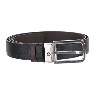 Montblanc Montblanc, Accessoires, Heren, Veelkleurig, ONE Size, Leer, 30 mm Omkeerbare Riem in Sartorial Leer