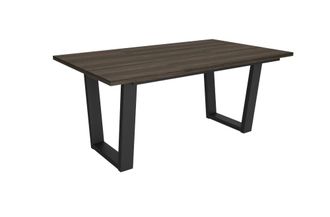 Skraut Home Mesa Comedor efecto madera roble oscuro 167x90x74cm