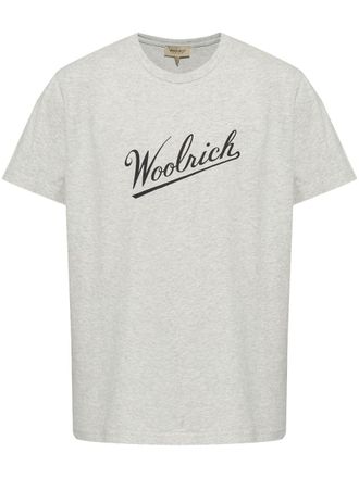 Woolrich T-shirt met logoprint - Grijs