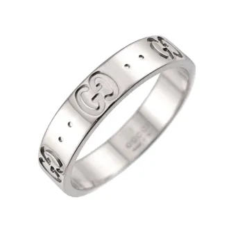 Gucci White Gold (18K) Band Ring (Pre-Owned)
