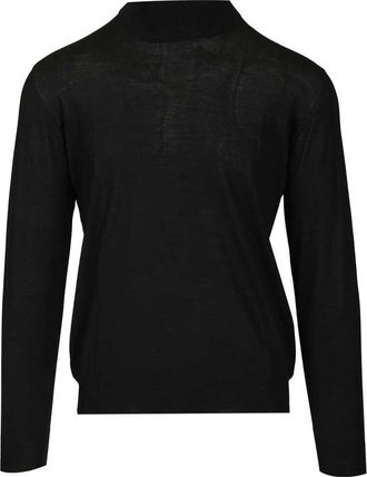 Fedeli Coltrui - Heren - Coltruien - Zwart - 2XL - Wol - Truien & Vesten