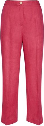 Elena Miro Linen Trousers with elastic waistband