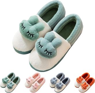 Generic Bootie Slippers Women Womens Bunny Slippers Cute Full Back Slipper Cute Rabbit Slipper Autumn Couple Sliders Winter Matching Sliders Warm Indoor Shoes