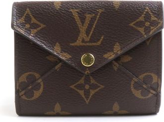 Louis Vuitton Brown Monogram Pink Monogram Wallet (Tri-Fold) (Pre-Owned)
