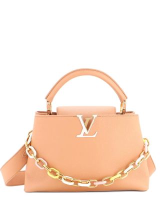 Louis Vuitton Capucines Resin Chain Bag Leather MM shoulder bag - Toni neutri