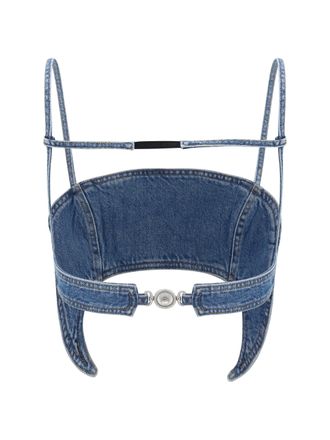 Marine Serre Moon Bodysuit - Blue