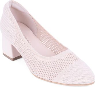 Elie Tahari Basilica Cap Toe Pump in Natural at Nordstrom, Size 5.5