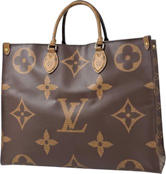 Louis Vuitton Brown Monogram Reverse Shoulder Bag Tote Bag (Pre-Owned)