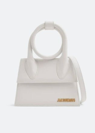 Jacquemus Womens Le Chiquito Noeud Bag In White
