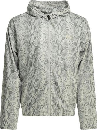 St&uuml;ssy Athletic Mesh Zip Hoodie - Heren - Vesten met rits - Grijs - L - Polyester - Hoodies & sweatvesten