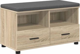 vidaXL Banco De Entrada Roble Sonoma 80 X 38 X 46 Cm Vidaxl