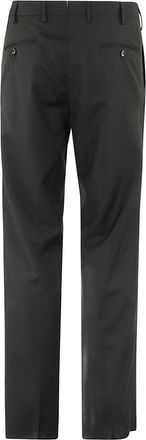 L.B.M. 1911 Tailored Black Wool Pants With Classic Design