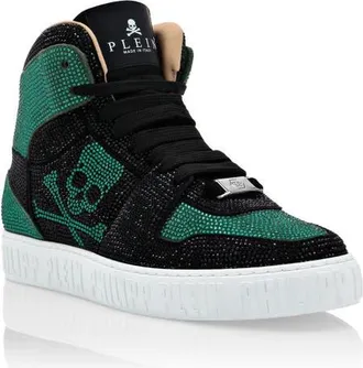 Philipp Plein High-Top Sneakers Notorious Unisex in Green/black at Nordstrom, Size 40