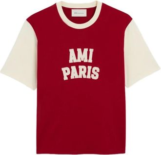 Ami T-shirts and Polos - male - Ami Paris - T-Shirts - Red - XS - Tops