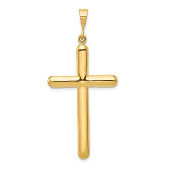 Diamond2Deal 10k Yellow Gold Cross Pendant